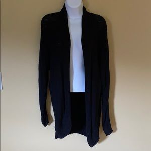 Maurices long black knit cardigan